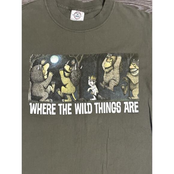 Vintage Where The Wild Things Are Promo Graphic Shirt Movie Book - Men’s Small - Picture 2 of 7